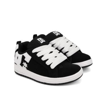 Imagem de T nis de skate infantil DC Court Graffik, Black/White, 1.5 Little Kid
