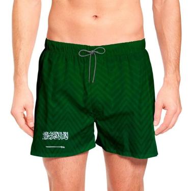 Imagem de Short Estampa Copa Masculino Arábia Saudita Esportivo Praia-Masculino