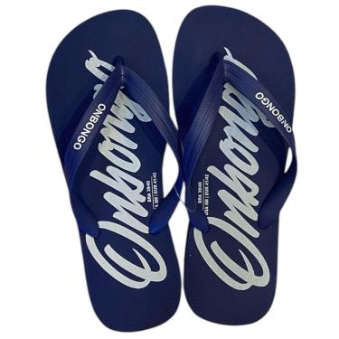 Imagem de Chinelo Onbongo Original Azul Marinho Com Onbongo Em Branco-Unissex