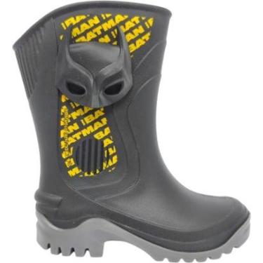 Imagem de Galocha Infantil Menino Dia a Dia Escola Casual Cano Alto Liga Da Justica Grendene Kids 23452-Masculino