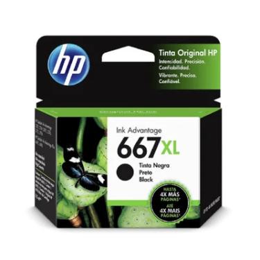 Imagem de Cartucho de Tinta Hp 667XL, Preto - 3YM81AB