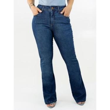 Imagem de Calça Feminina Jeans Flare Tradicional Cintura Alta Anticorpus-Feminino