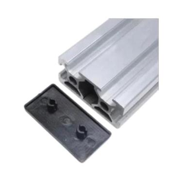 Imagem de Tampa De Extremidade De Alumínio (10 Peças) Para Perfis De Alumínio 20