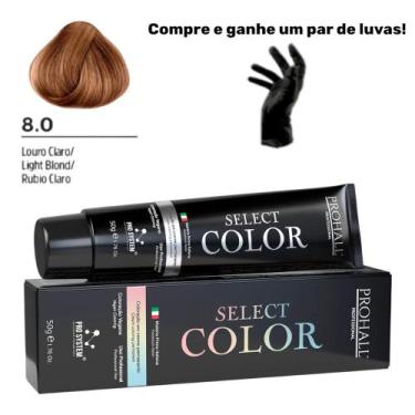 Imagem de Coloração Permanente Select Color Nº8.0 Louro Claro Prohall 50g