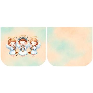 Imagem de Necessarie Porta Moedas Anjos - Sintético Doll - Ponto X Tecidos