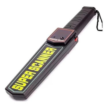 Imagem de Detector de Metais Manual Portátil Sem Bateria cor Preto Lua - Congrat