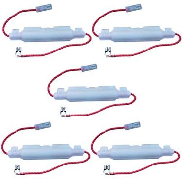 Imagem de Kit 5 Fusível Alta Microondas Brastemp Consul 0.8a W10649509 - Brazan