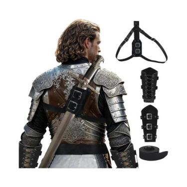 Imagem de Cinto De Cintura Masculino Medieval Renascentista Cavaleiro Pirata Vik