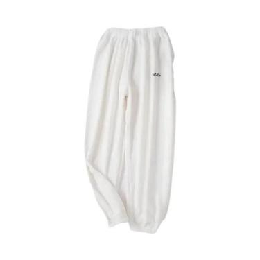 Imagem de Calças De Pijama Femininas De Inverno Com Forro De Fleece Térmico, Cin