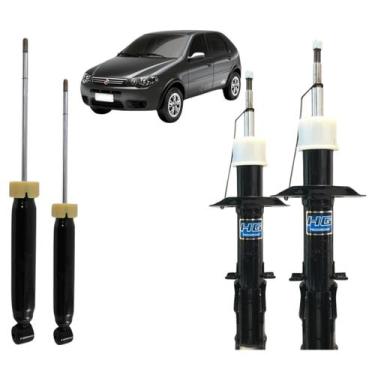 Imagem de 2 Amortecedor Traseiro + 2 Dianteiro Nakata Palio Way