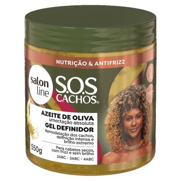 Imagem de Gel Definidor Salon Line SOS Revitalizador de Cachos Azeite de Oliva 550g