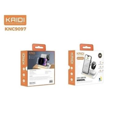 Imagem de carregador dock station por indução3 em 1 sem fio Kaidi KNC9097