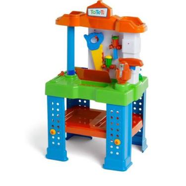 Imagem de Kit Ferramentas De Brinquedo Conjunto Infantil Bancada De Trabalho Bri