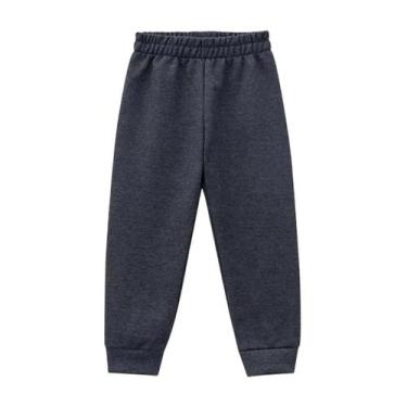 Imagem de Calça Moletom Infantil Flanelada Punho Kyly 4 ao 8 137036, Chumbo 0472