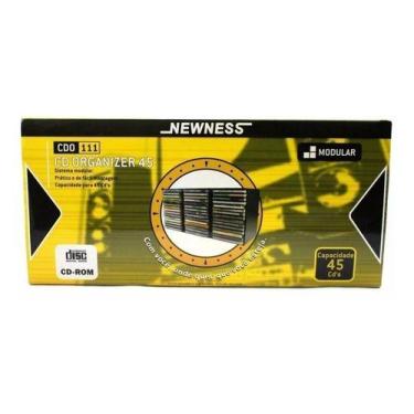 Imagem de Porta Cds Newness Suporte Para 45 Cd's 4 Peças