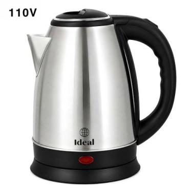 Imagem de Chaleira Jarra Bule Elétrica Aço Inox 1.8L 110V ou 220V Automática Bas