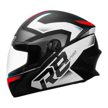 Imagem de Capacete Fechado Pro Tork R8 Pro Fosco Preto E Vermelho