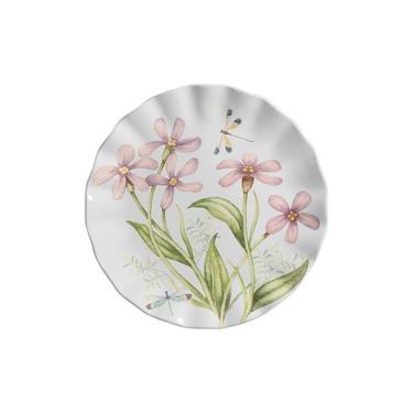 Imagem de Sousplat Jardim Encantado Floral com Acabamento Sofisticado para Mesa Posta Diâmetro 33cm Cerâmica Scalla