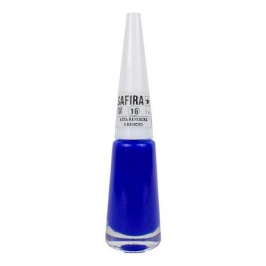 Imagem de Esmalte De Unha Cremoso 7ml Nº 16 Azul Bandeira Safira - SAFIRA COSMÈT