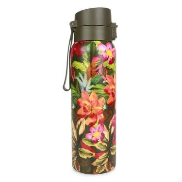 Imagem de Garrafa Farm Painted Flowers 850ML, Verde, Único