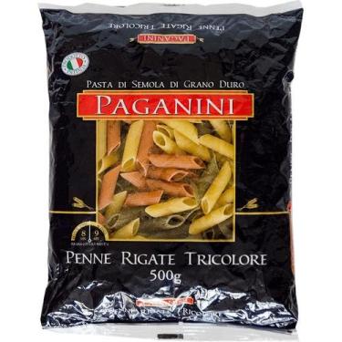 Imagem de Macarrão paganini penne rigate tricolore 500g