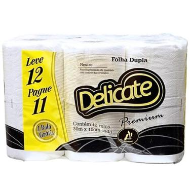Imagem de Papel Higiênico Macio Premium 30Mts com 12 rolos - CV DESCARTAVEIS