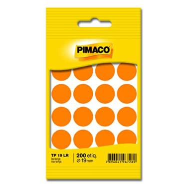Imagem de Etiqueta Redonda TP-19, Pimaco, Laranja