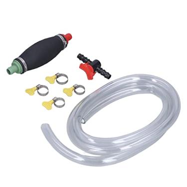Imagem de Bomba manual de sifão, bomba universal de transferência de combustível para automóveis Mangueira de 3 m para transporte de combustível a diesel de barco