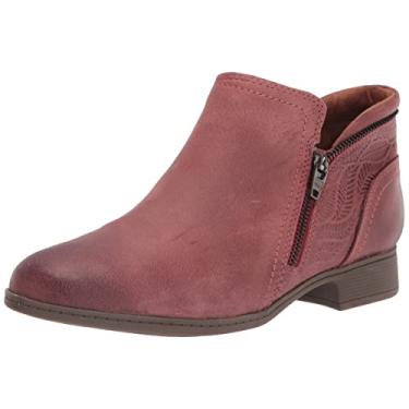 Imagem de Cobb Hill Bota feminina Crosbie Ankle Boot, Vermelho, 9.5