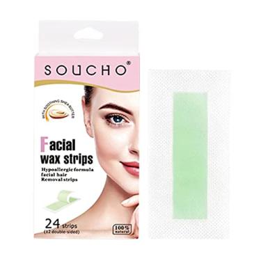 Imagem de Segolike 24 X Tiras De Cera Profissional Para Depilação De Braço Papel Encerado Adesivo