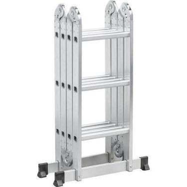 Imagem de Escada Articulada Em Alumínio, 3 X 4 Vonder