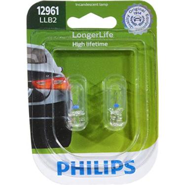 Imagem de Philips Lâmpada miniatura de iluminação automotiva 12961LLB2 LongerLife, pacote com 2