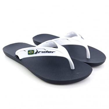 Imagem de Chinelo Rider Street Brasil (39/40, Azul/Branco)