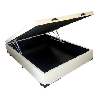 Imagem de Cama Box Box Baú Casal com 48Cm de Altura Total - 30Cm de Profundidade No Corino 