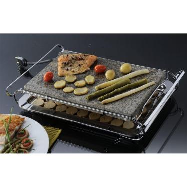 Imagem de Grill de Pedra - Stone Grill Cromado Pedra Granito Para Cozimento 127V