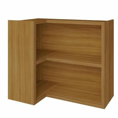 Imagem de Armário Aéreo de Canto 1 Prateleira Baronesa e Imperatriz Nesher Móveis Freijó