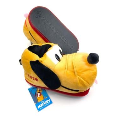 Imagem de Pantufa Pluto, Oficial Disney, Solado De Borracha M