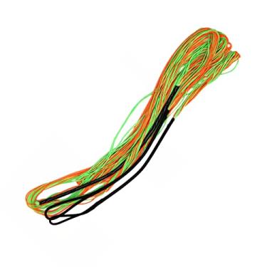 Imagem de DEERACE 16 fios coloridos Flemish Fast Flight Bow String BCY material para arco recurvo laranja roxo verde amarelo 122 cm 137 cm 147 cm 157 cm 167 cm 172 cm 177 cm (comprimento AMO 172 cm, verde e laranja)