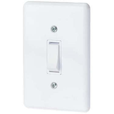 Imagem de Interruptor 1 Tecla Paralela 10a Com Placa Branco Ilumi