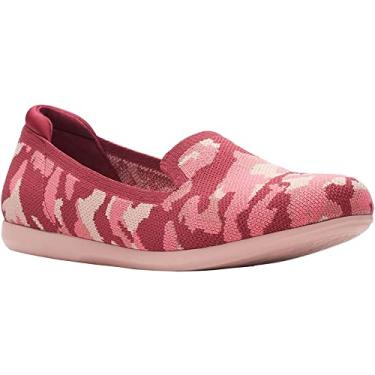 Imagem de Clarks Mocassins Femininos Carly Dream, Malha camuflada bord , 7 Wide
