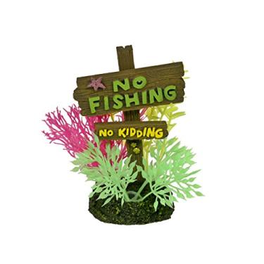 Imagem de BLUE RIBBON PET PRODUCTS EE-1143 Placas exóticas sem pesca, sem crianças, pequenas, multicoloridas