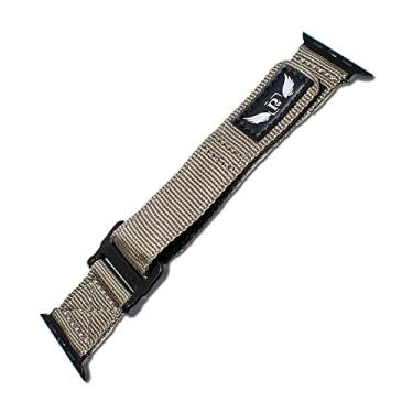 Imagem de Pulseira Personalize Watch Nylon Militar compativel com Apple Watch 45mm 44mm 42mm (Areia do Deserto)