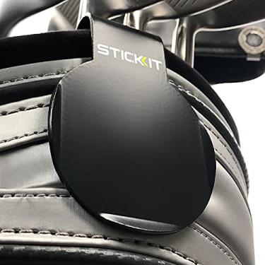Imagem de STICKIT Bolsa de golfe magnética com clipe de bolsa de metal para uso rápido e fácil de equipamentos de golfe magnéticos e acessórios com posicionamento conveniente em sua bolsa de golfe