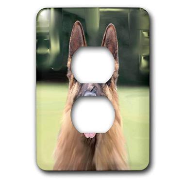 Imagem de 3dRose Capa de 2 tomadas para pastor alemão lsp_4434_15 cm