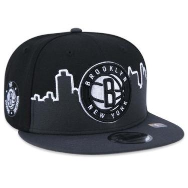 Imagem de Bone New Era 9Fifty Brooklyn Nets Tip-Off Aba Reta Aba Reta Snapback P