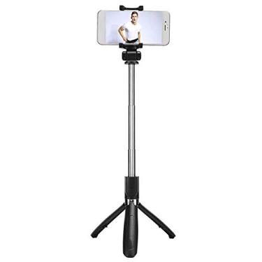 Imagem de Tripé de mesa resistente e durável, Vara sem fio Bluetooth para Selfie, para celular ao ar livre Selfie tirando fotos de grupo Telefone AndroidOS