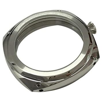 Imagem de MOOKEENONE Caixa de relógio de 47 mm peças de ferramentas de reparo de movimento do relógio de substituição apto para ETA6497 6498 para Seagull ST3600 3621