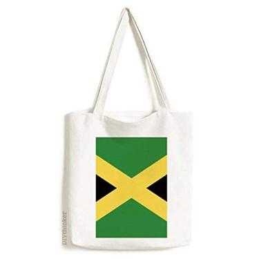Imagem de Bolsa de lona com bandeira nacional da Jamaica na América do Norte
