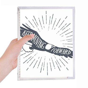 Imagem de Caderno com estampa decorativa águia do Egito Antigo Caderno de folhas soltas para diário recarregável