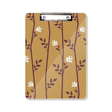 Imagem de Bloco de notas para desenho de folhas de flores, padrão clássico, pasta, bloco de notas A4